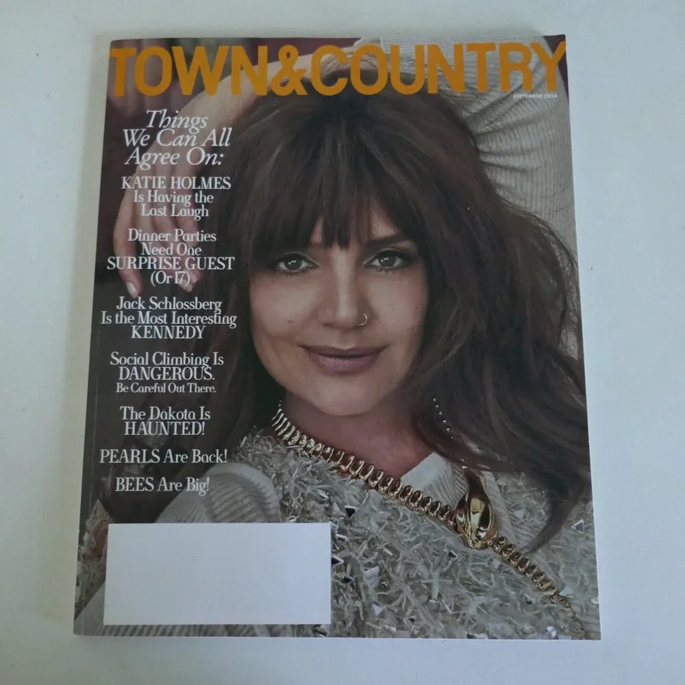 Town and Country magazine featuring Katie Holmes September 2024 issue